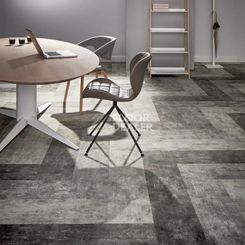 Forbo Flotex Concrete planks 139003 Smoke фото 2 | FLOORDEALER